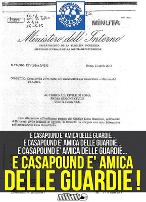 Quegli strani ragazzi di Casa Pound, così “non conformi”, così coccolati dalle guardie