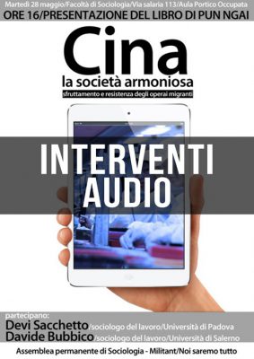 Audio dell’iniziativa