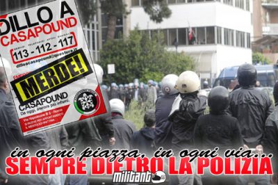 CASAPOUND POLICE FRIENDLY