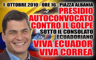 solidarietà al popolo ecuadoriano! No al golpe!