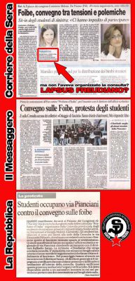 Foibe e “profumo di soldi” (rassegna stampa)