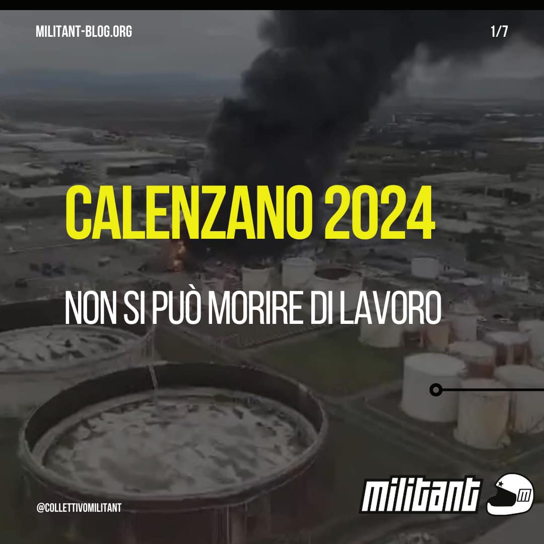 Calenzano 2024 – Non si può morire di lavoro